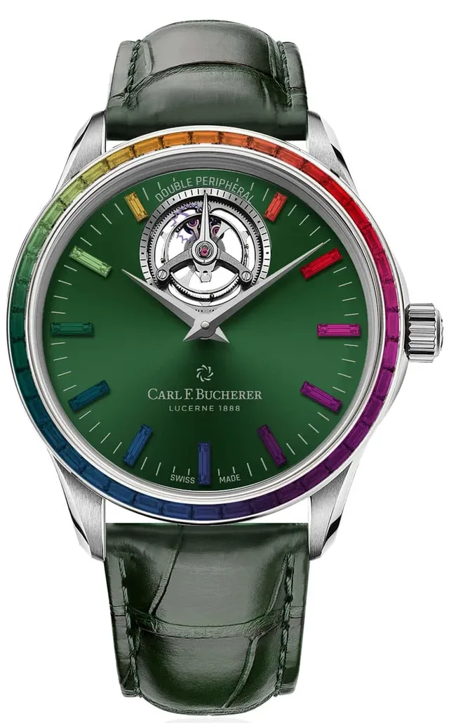 Carl F. Bucherer: Manero Tourbillon Double Peripheral "Green Paradise"