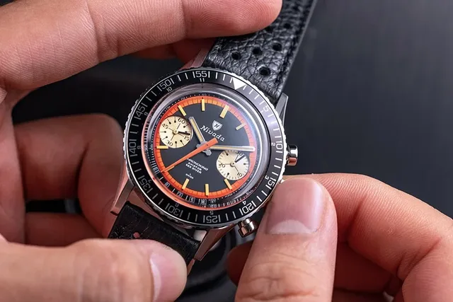 Nivada Grenchen Chronoking Paul Newman Orange x Valjoux 23 VZ