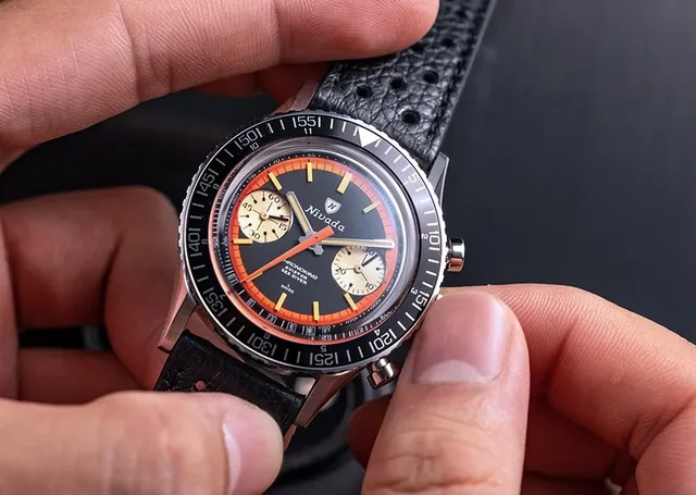 Nivada Grenchen Chronoking Paul Newman Orange x Valjoux 23 VZ