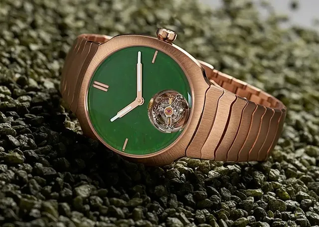 H. Moser & Cie. Streamliner Tourbillon Wyoming Jade, Uhr Rotgold