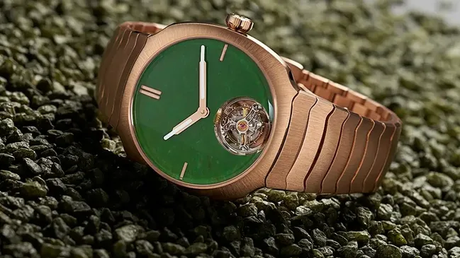 H. Moser & Cie. Streamliner Tourbillon Wyoming Jade, Uhr Rotgold