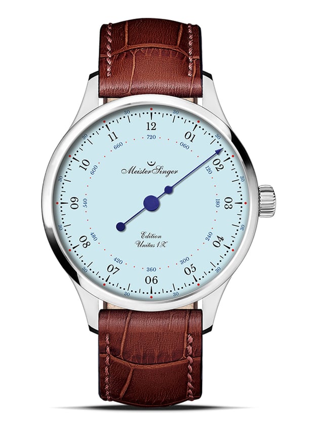 Meistersinger Edition Unitas 1Z (ED-Unitas-08E): Frontansicht Uhr