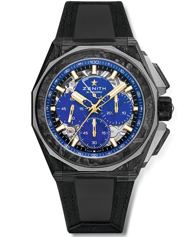 Zenith - Defy Extreme Lapis Lazuli II, hochfrequenter Automatikchronograph mit skelettiertem Zifferblatt
