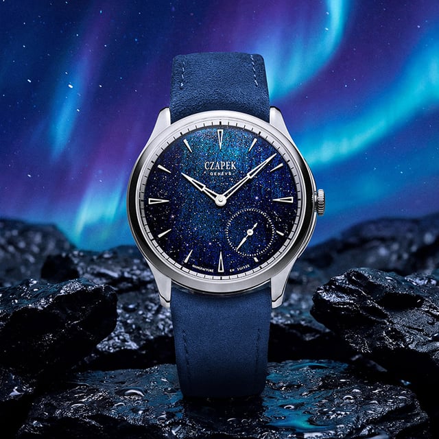 Czapek: Promenade Midnight Pearl, Frontansicht Uhr