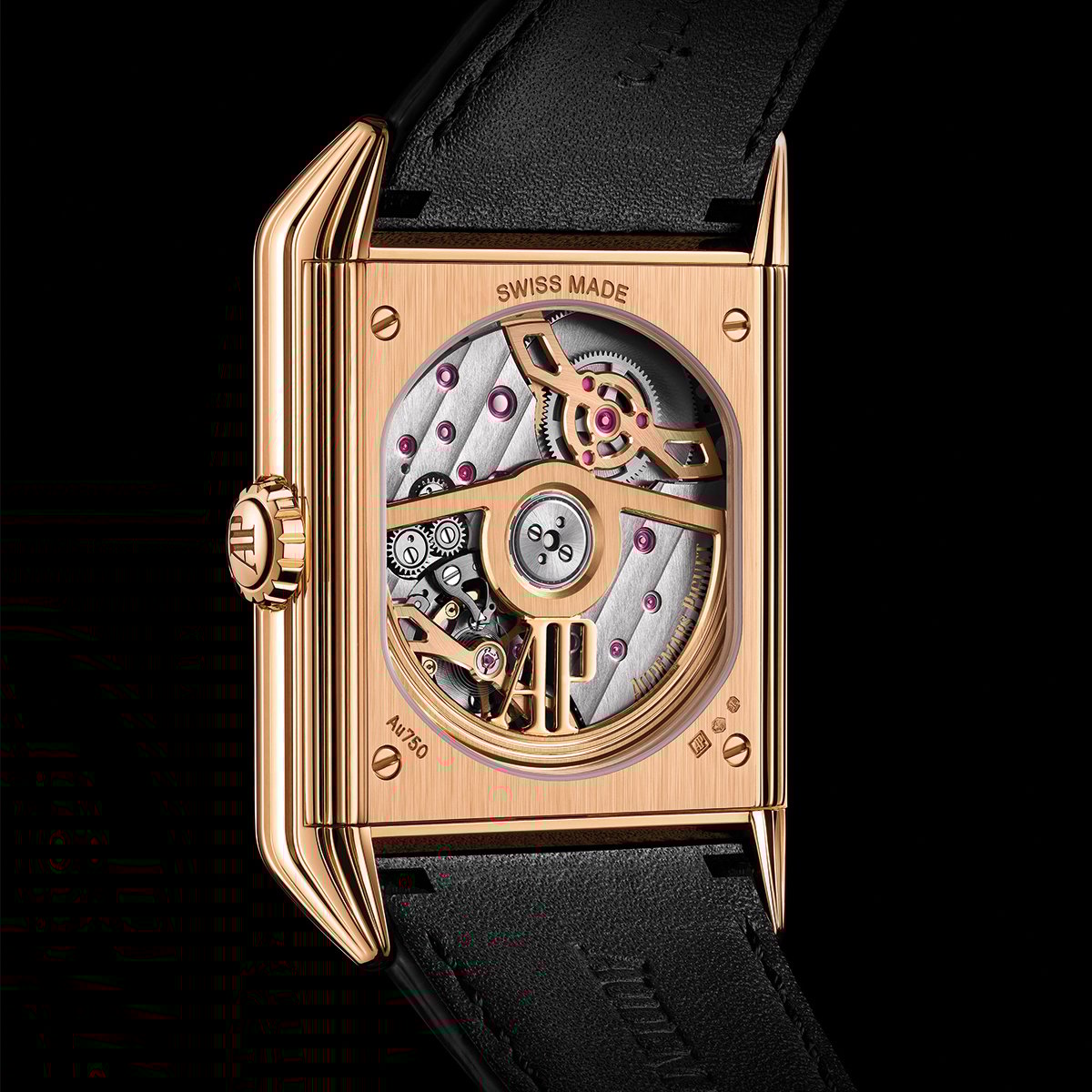 Audemars Piguet Neo Frame Jumping Hour, das Kaliber 7122, Rückansicht