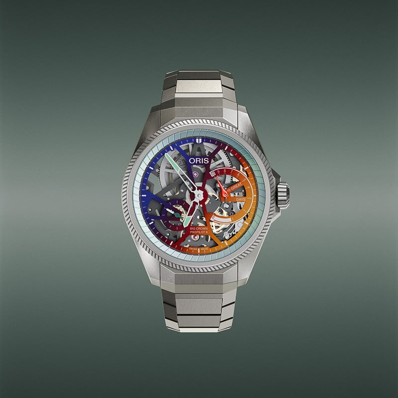 Oris ProPilot X Gonzo Edition: Frontansicht Uhr