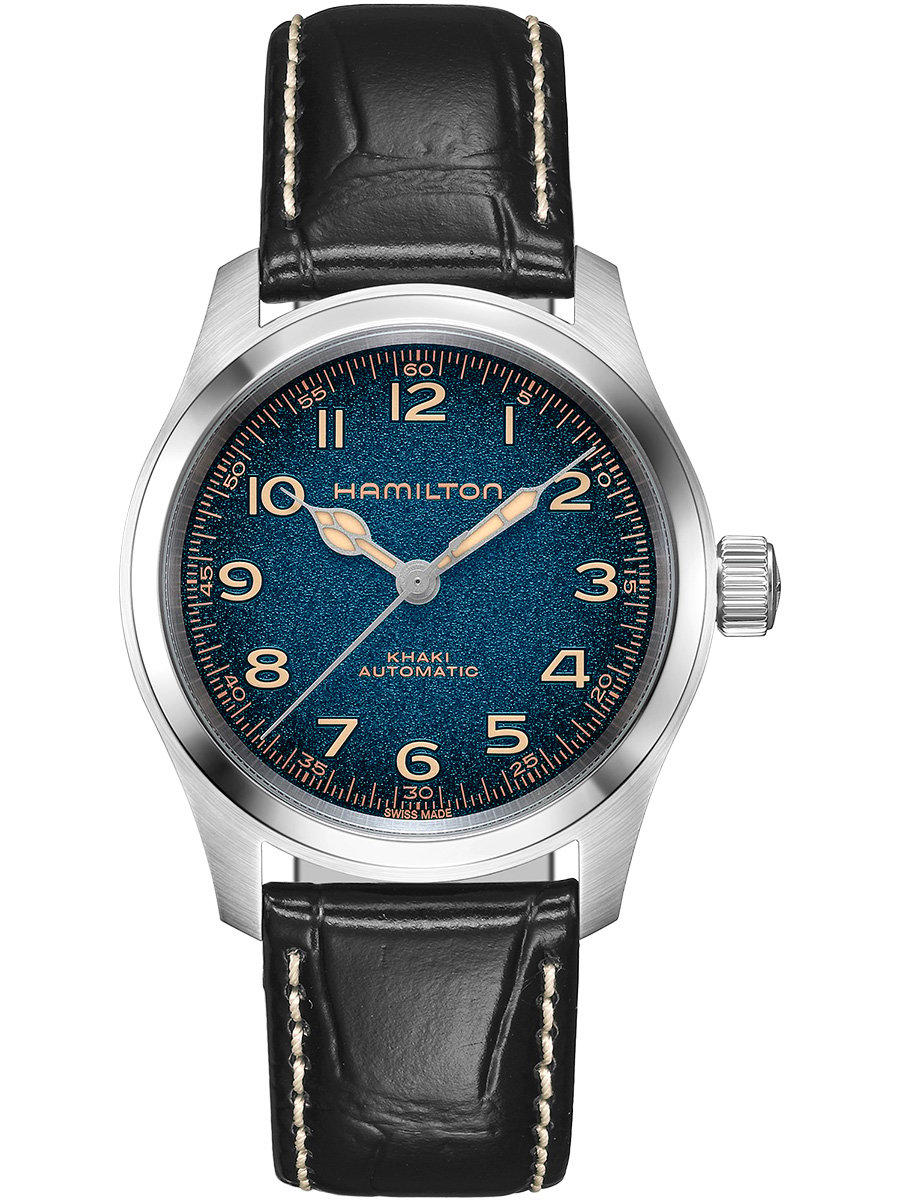 Hamilton Khaki Field Murph 38 mm: Frontansicht Edelstahluhr