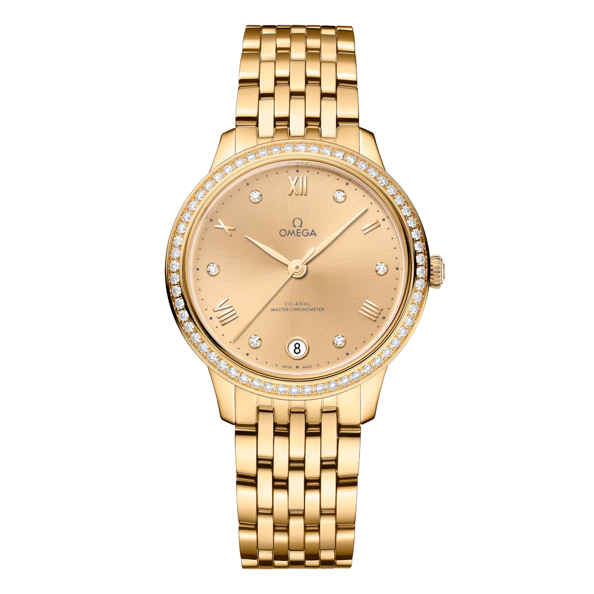 Omega De Ville Prestige 34-mm-Modell aus 18 K Gelbgold