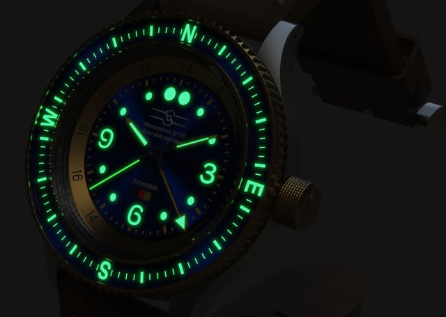 Sopwith – Aero Marquis Messerschmitt Bf 109 Pas-de-Calais, Toolwatch mit Automatikkaliber und blauem Zifferblatt