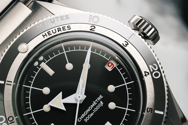 Serica Ref. 5330 Dive Chronometer, Taucheruhr aus Edelstahl mit Datumsanzeige