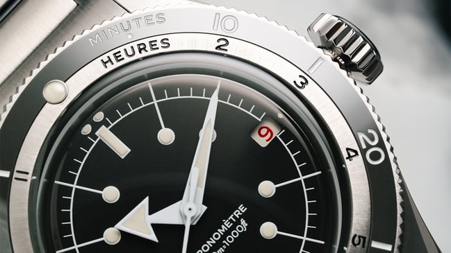 Serica Ref. 5330 Dive Chronometer, Taucheruhr aus Edelstahl mit Datumsanzeige