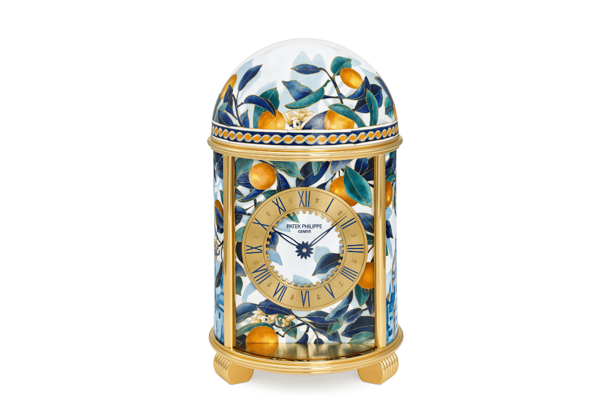 Die Front der Dompendule "Sicilian Oranges" Ref. 20179M-001