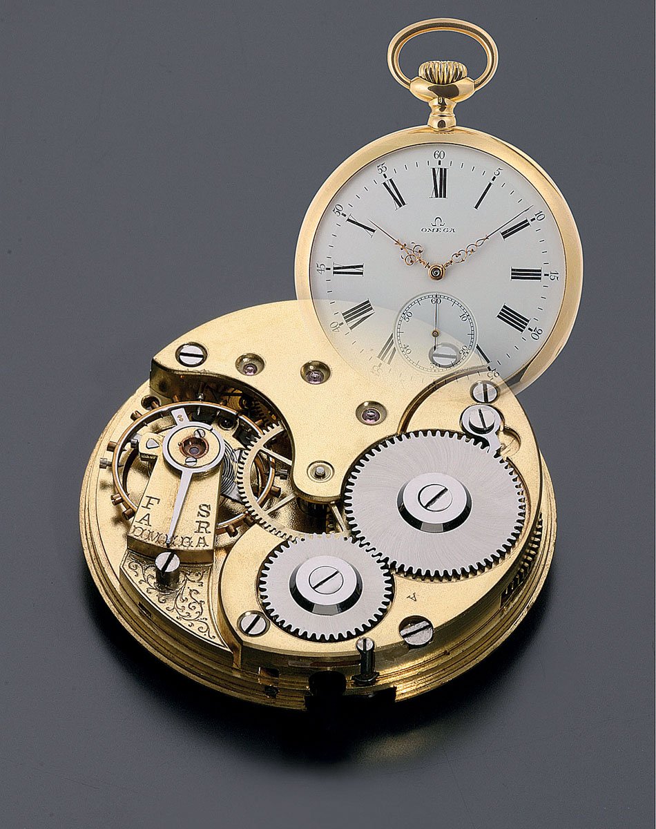 Omega: Taschenuhr mit Kaliber "Omega" von 1894