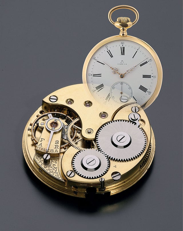Omega: Taschenuhr mit Kaliber "Omega" von 1894