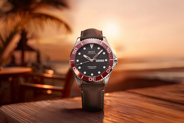 Mido: Ocean Star 200C mit roter Lünette