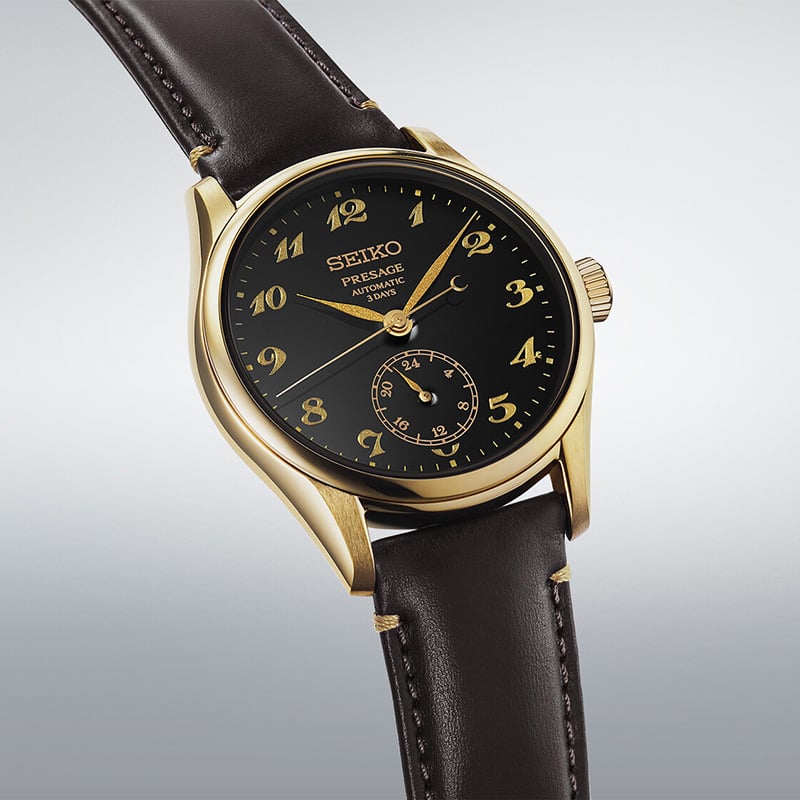 Seiko Presage Classic Series Craftsmanship Urushi-Lack HCC006J1: Seiteansicht Uhr