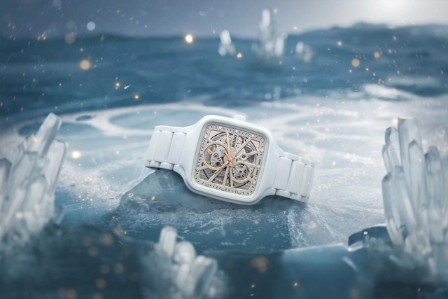 Rado: True Square Open Heart aus weißer Hightech-Keramik