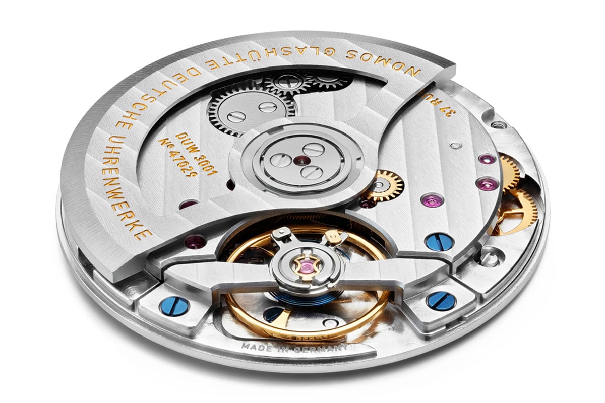 Nomos Glashuette Ahoi Neomatik Sky und Sand: Kaliber DUW3001