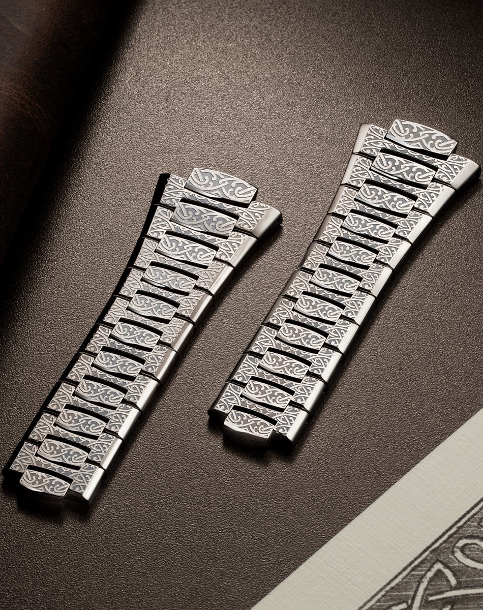 Venezianico – Arsenale Bizantino, Automatikuhr aus Edelstahl mit Ornamentik