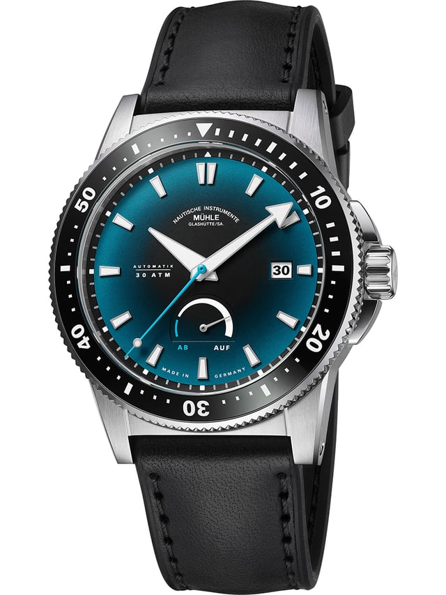 Mühle-Glashütte Sportivo Power Dive: Frontansicht Uhr