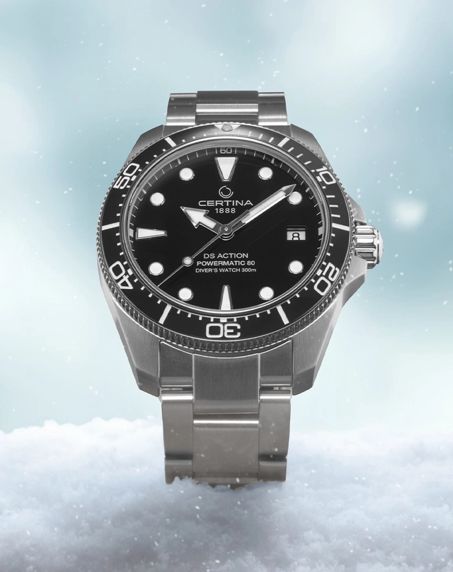 Certina – DS Action Diver 38MM, Taucheruhr mit Edelstahlband