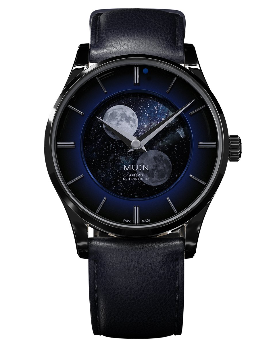 Mu:n Watches – Artemis Nuit des Étoiles, Automatikuhr mit besonderer Mondphasenkomplikation