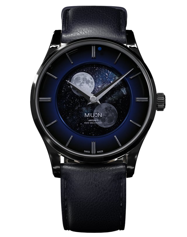 Mu:n Watches – Artemis Nuit des Étoiles, Automatikuhr mit besonderer Mondphasenkomplikation