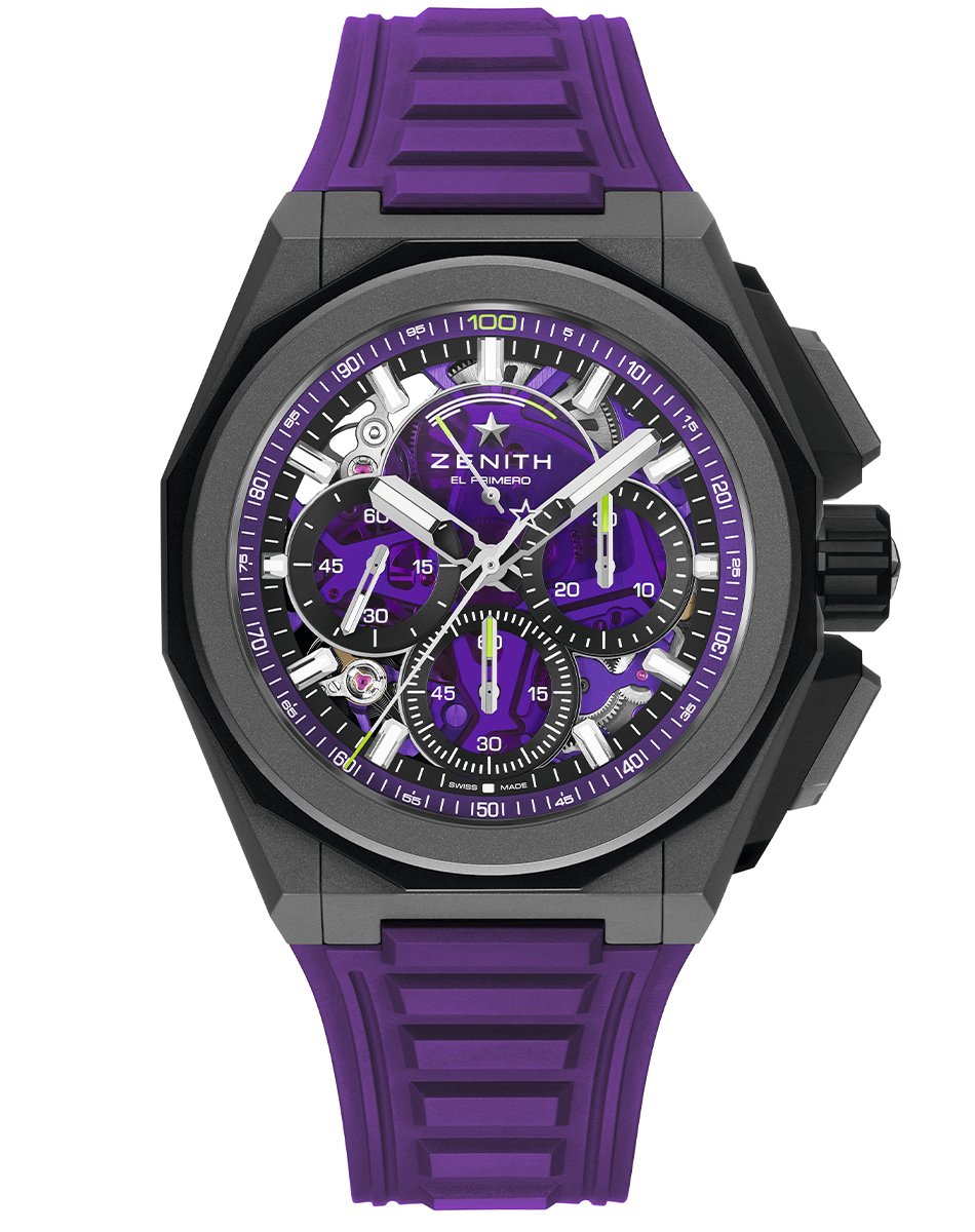 Zenith – Defy Extreme Ultraviolet, hochfrequenter Automatikchronograph mit skelettiertem Zifferblatt