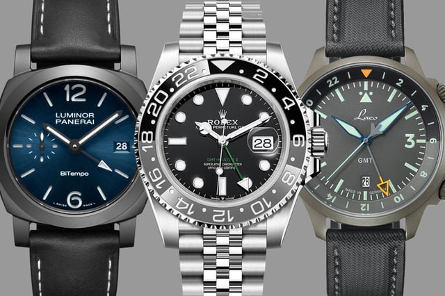 GMT-Uhren von Panerai, Rolex und Laco