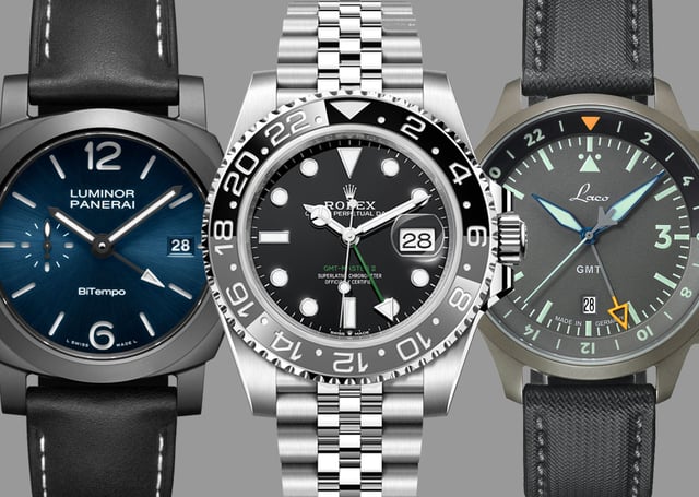 GMT-Uhren von Panerai, Rolex und Laco