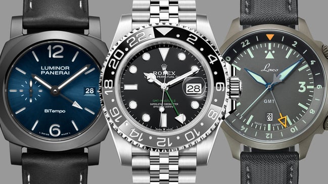 GMT-Uhren von Panerai, Rolex und Laco