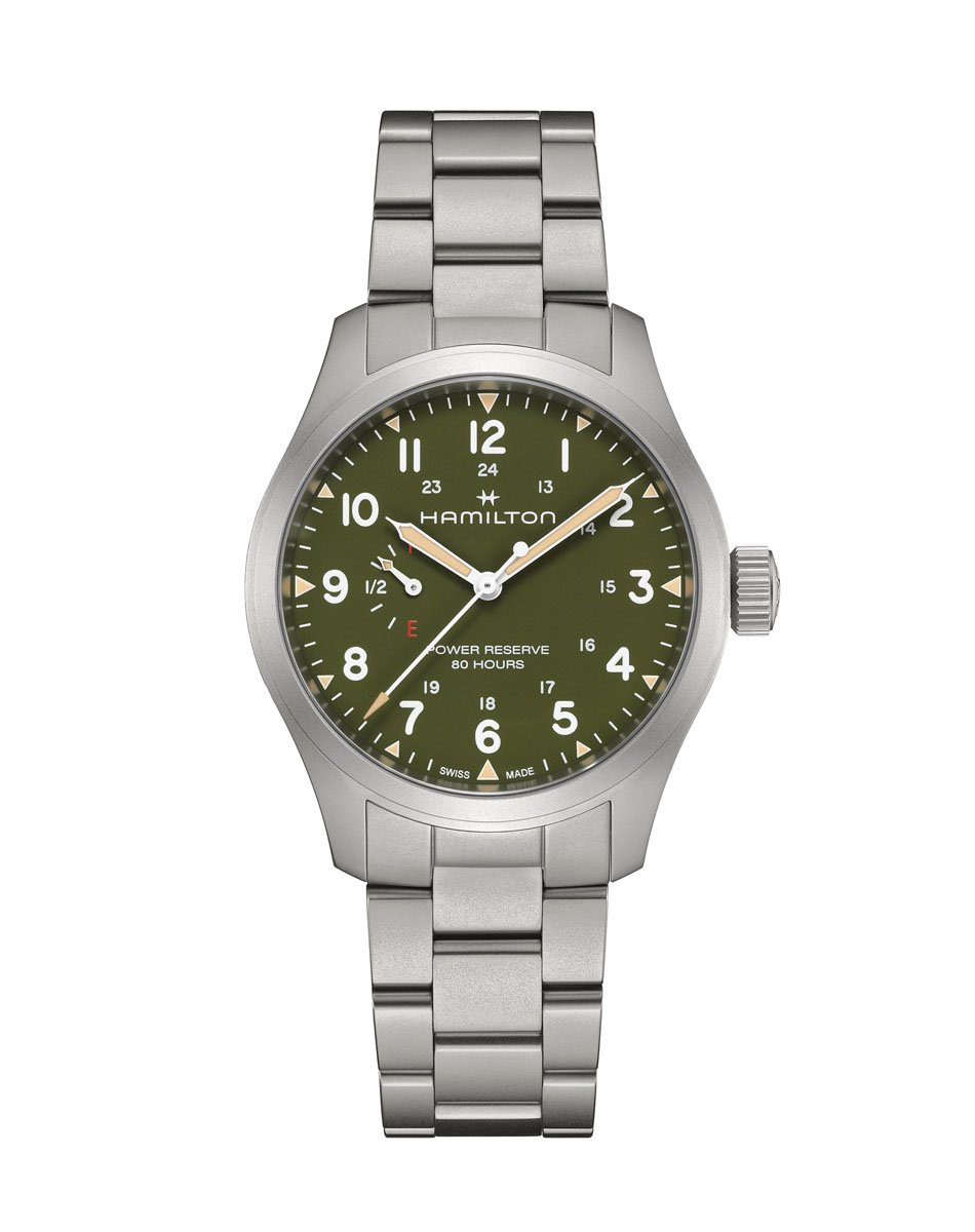 Hamilton: Khaki Field Power Reserve grün