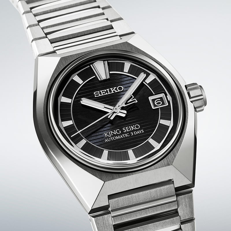 King Seiko Vanac Automatic Tokyo Nights, HKF003, Detailansicht Uhr