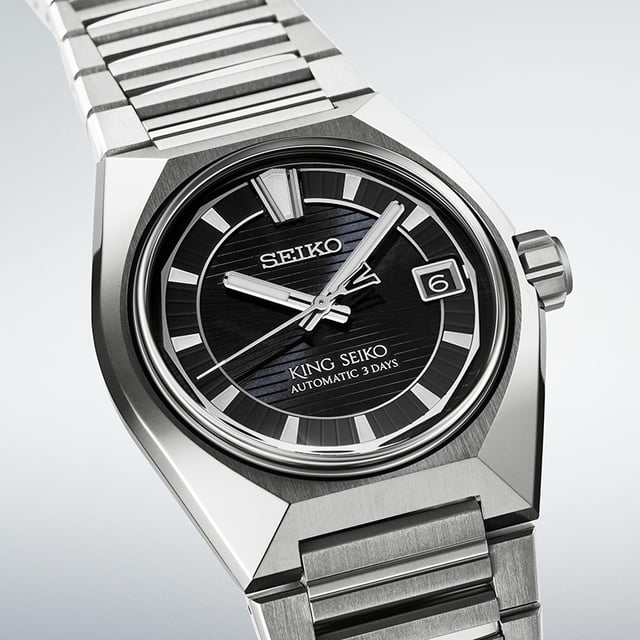 King Seiko Vanac Automatic Tokyo Nights, HKF003, Detailansicht Uhr