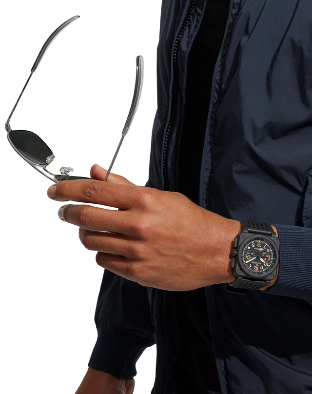 Bell & Ross – BR-03 Chrono Rafale Solo Display, Toolwatch mit Keramikgehäuse