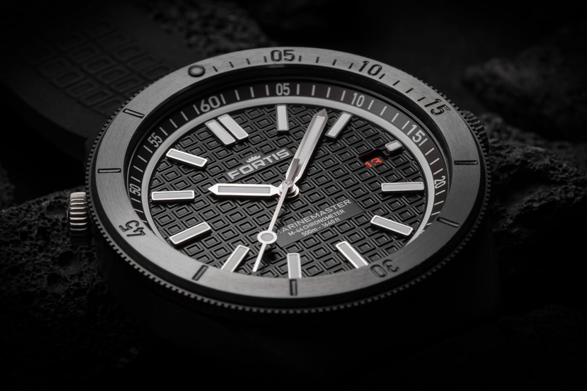 Fortis Marinemaster, schwarz beschichtete Taucheruhr