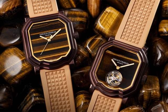 Gerald Charles – Maestro ‘Tiger’s Eye’ Limited Edition, Automatikuhr mit Steinzifferblatt