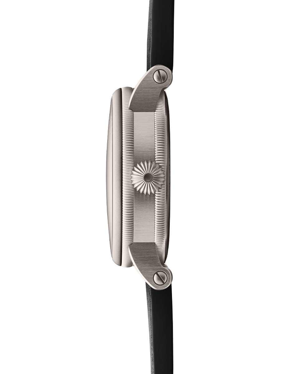 Chronoswiss – Delphis Art Deco, Titanuhr mit Automatikwerk und grauem Zifferblatt