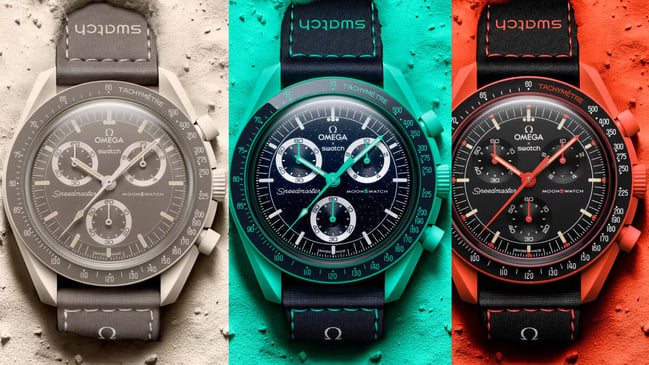 MoonSwatch: die drei neuen Mission on Earth-Modelle