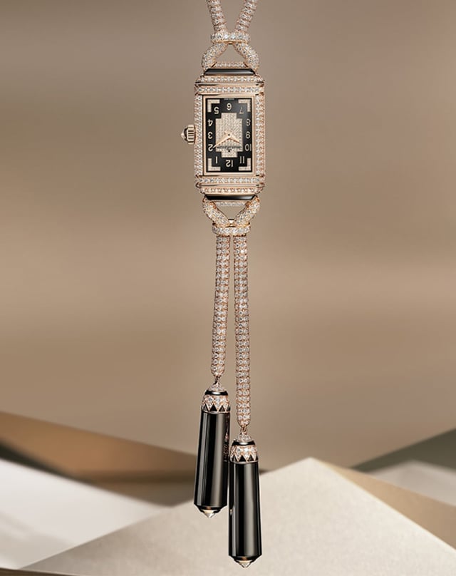 Jaeger-LeCoultre – Reverso Secret Necklace, Luxusuhr an einer Schmuckkette