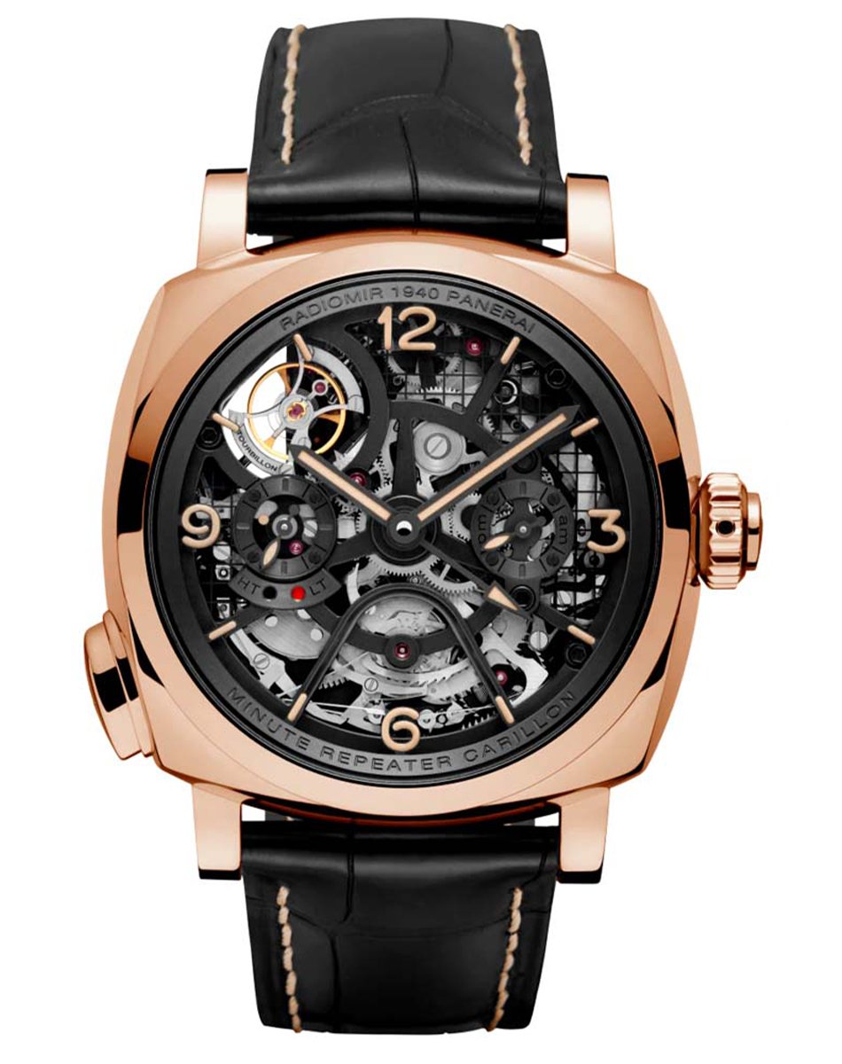 Panerai Radiomir Minute Repeater Tourbillon PAM00600, Golduhr mit Tourbillon und Minutenrepetition