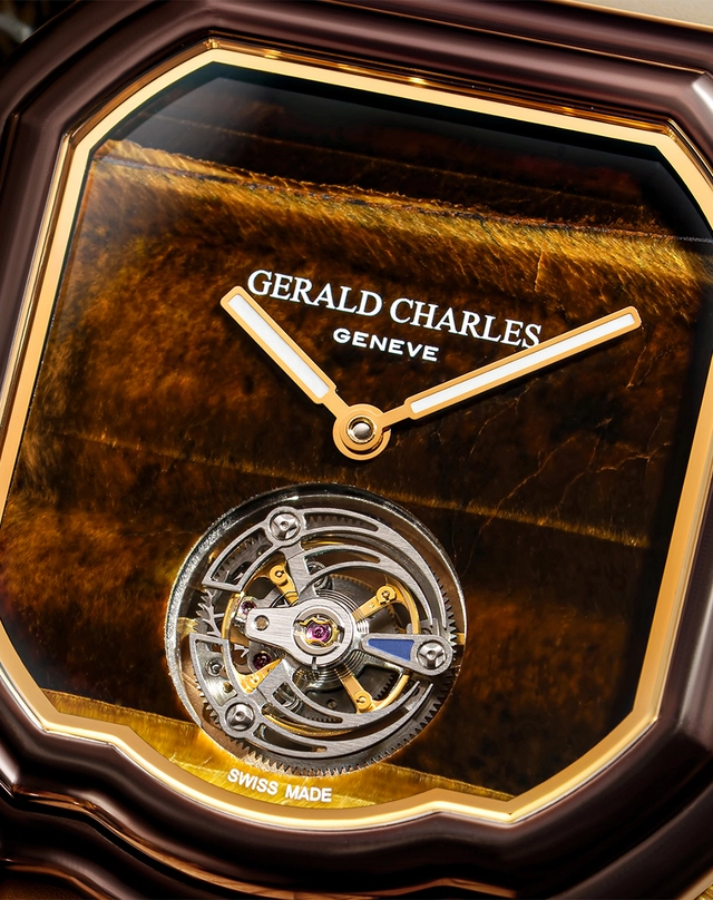 Gerald Charles – Maestro ‘Tiger’s Eye’ Limited Edition, Automatikuhr mit Steinzifferblatt
