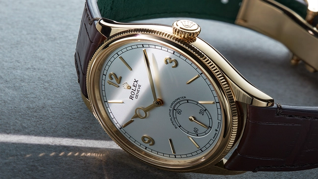 Rolex – 1908, Dresswatch mit Lederband und Automatikwerk 