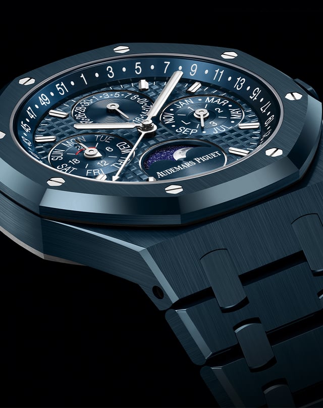 Audemars Piguet Royal Oak Perpetual Calendar Automatic, blaue Keramikuhr mit ewigem Kalender von Audemars Piguet