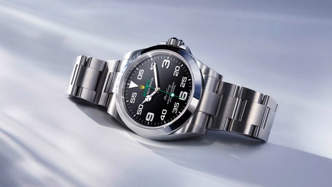 Rolex-Air-King-liegend