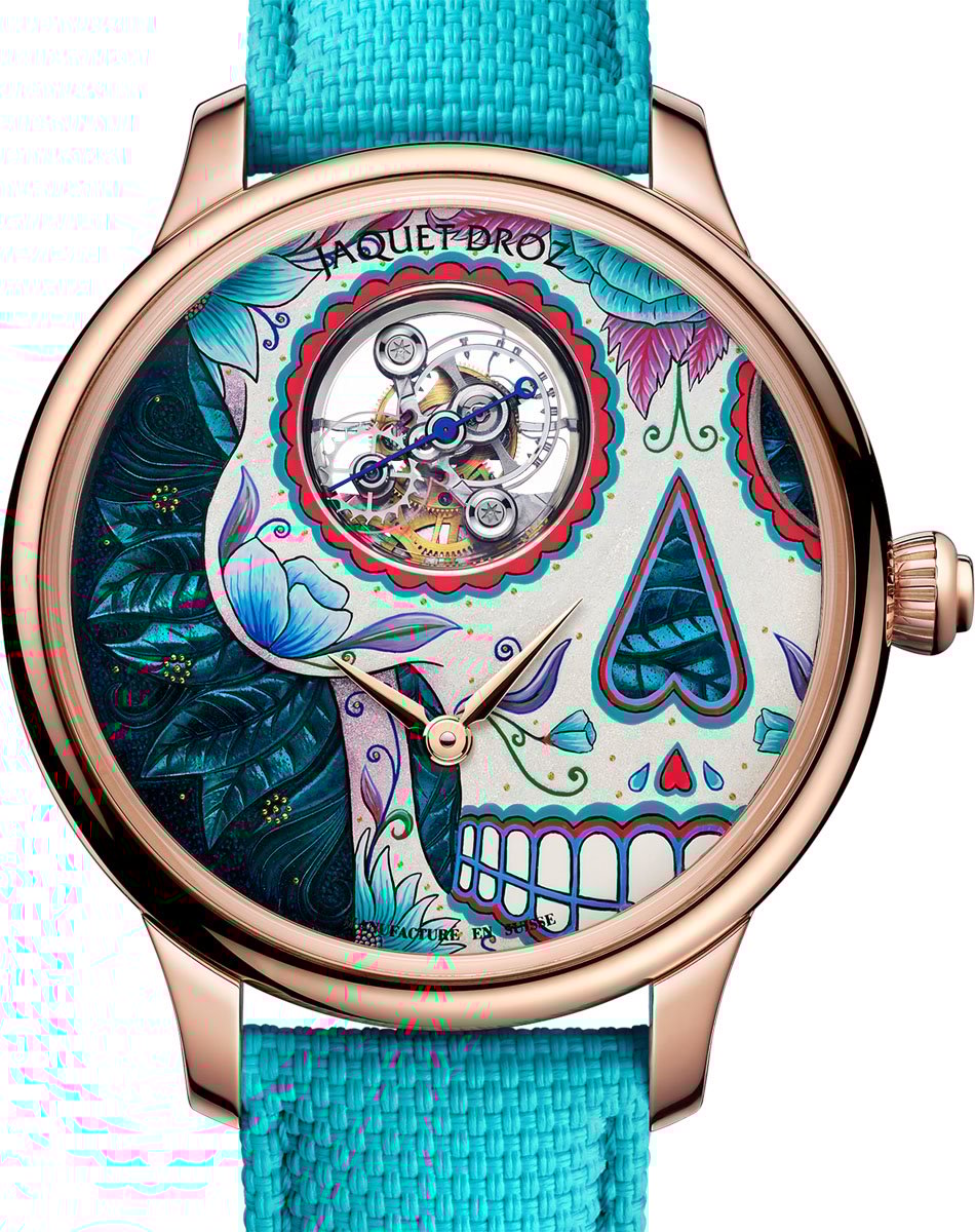 Jaquet Droz: Tourbillon Red Gold Catrina Skull