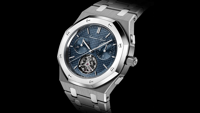 Audemars Piguet Royal Oak „Jumbo“ Extra-Thin Selfwinding Flying Tourbillon Chronograph RD#5 „150-Jähriges Jubiläum“ 39 mm, Referenz 26545XT.OO.1240XT.01