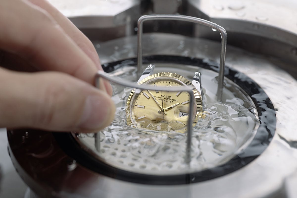 Rolex-Service: Prüfung der Wasserdichtheit