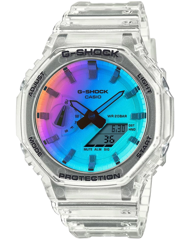 G-Shock – GA-2100-Serie, robuste Digitaluhr mit buntem Zifferblatt