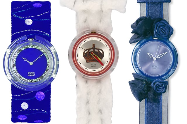 Pop-Kollektion von Swatch, bunte Uhren mit Quarzwerk
